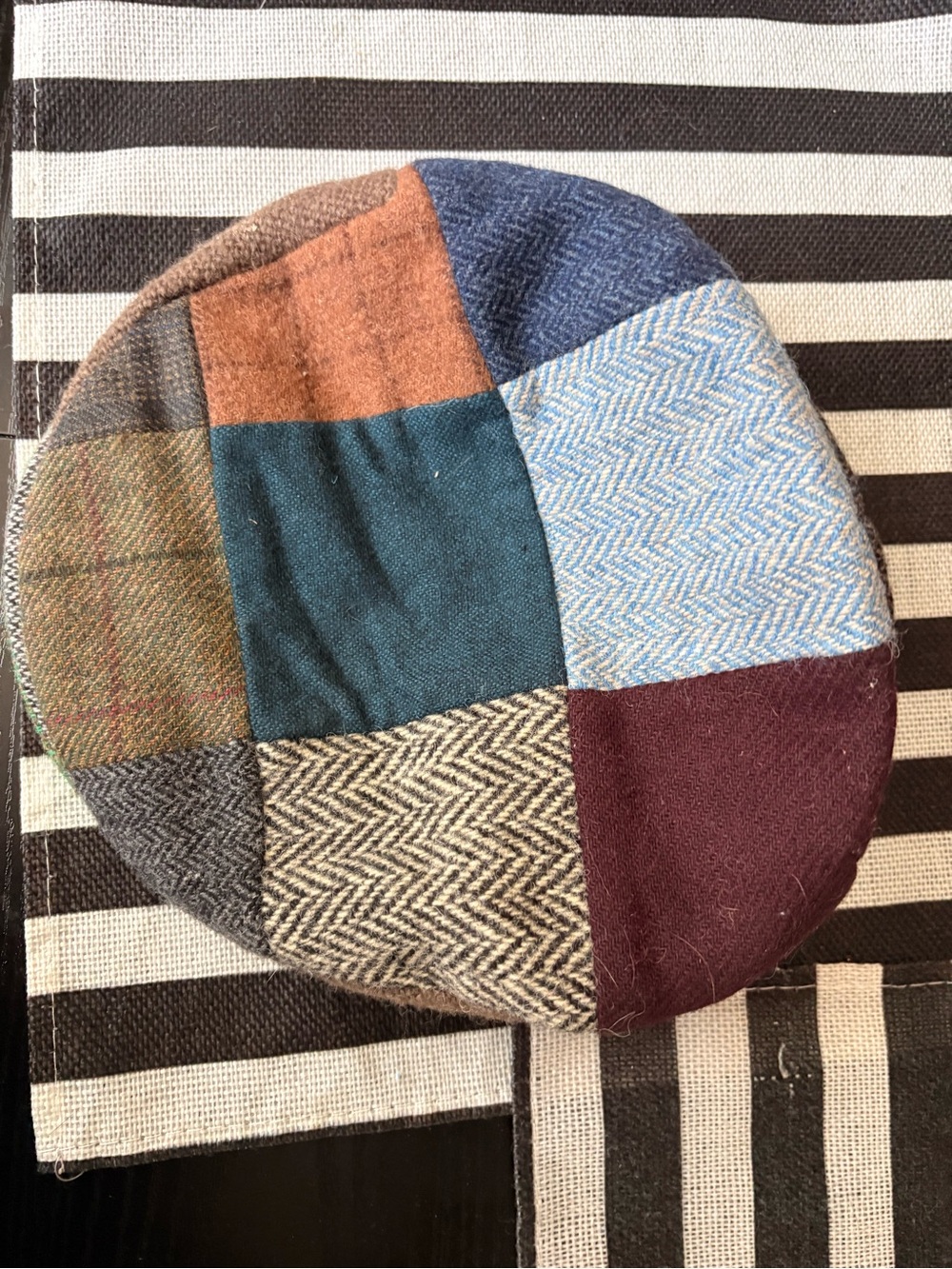 Hannah Hats Patchwork Wool Trivet - Multicolor
